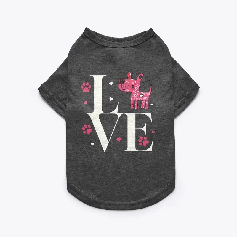 T-shirt, Mug, Hoodies "pets love dog"