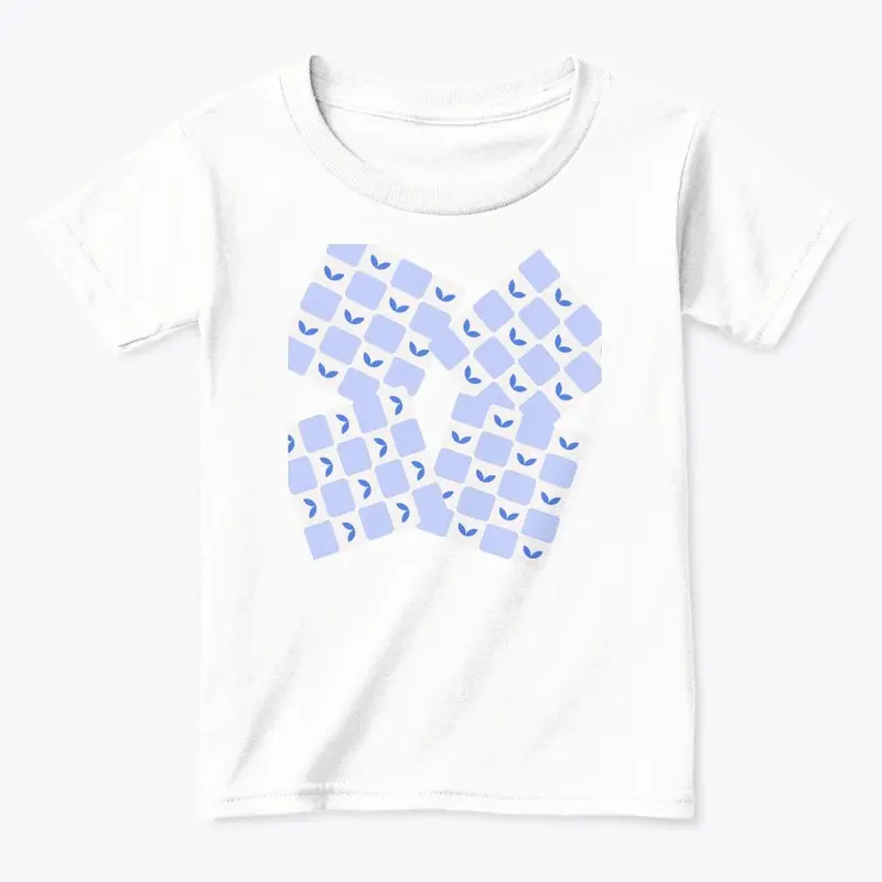 T-Shirt design blue flowers lover