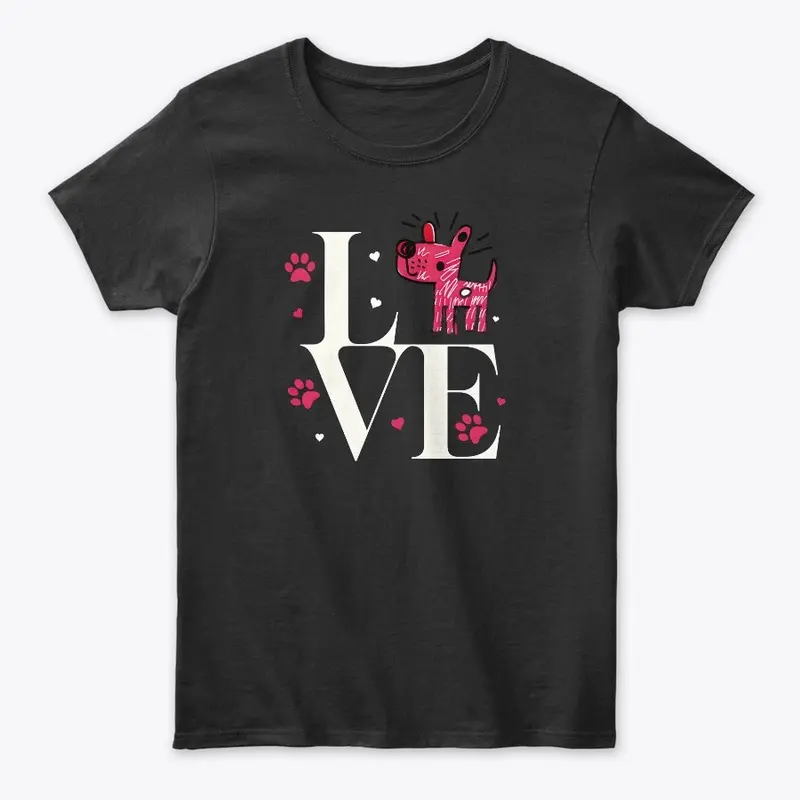 T-shirt, Mug, Hoodies "pets love dog"